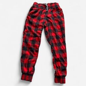 Aerie Red and Black Plaid Pajama Bottoms
